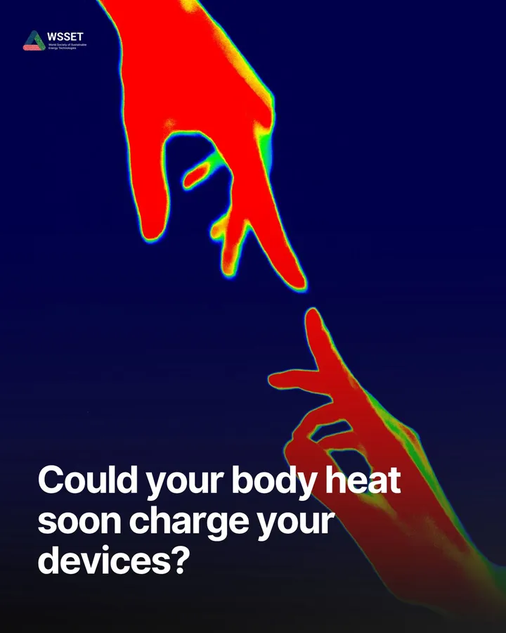 A thermal camera image of two hands, glowing where the skin is warmest