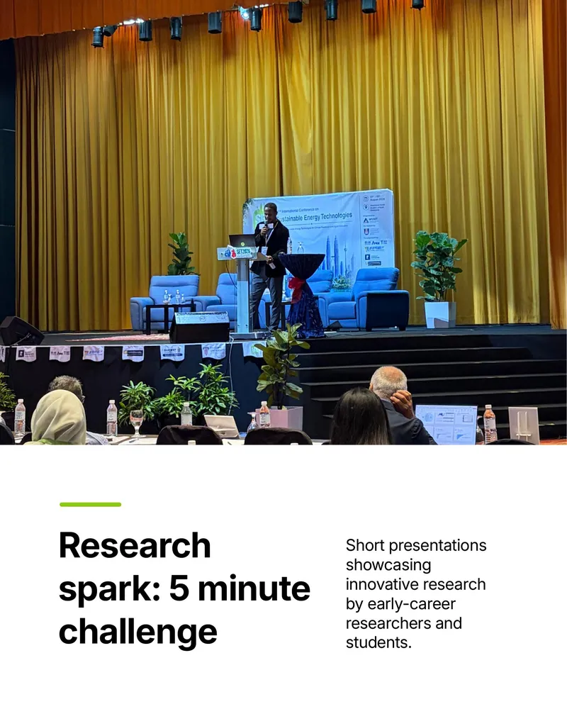 The research spark five-minute challenge, for early-career researchers and students